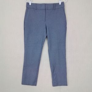 LOFT Petites Marisa‎ Pant Size 6 Petite in Navy White Weave